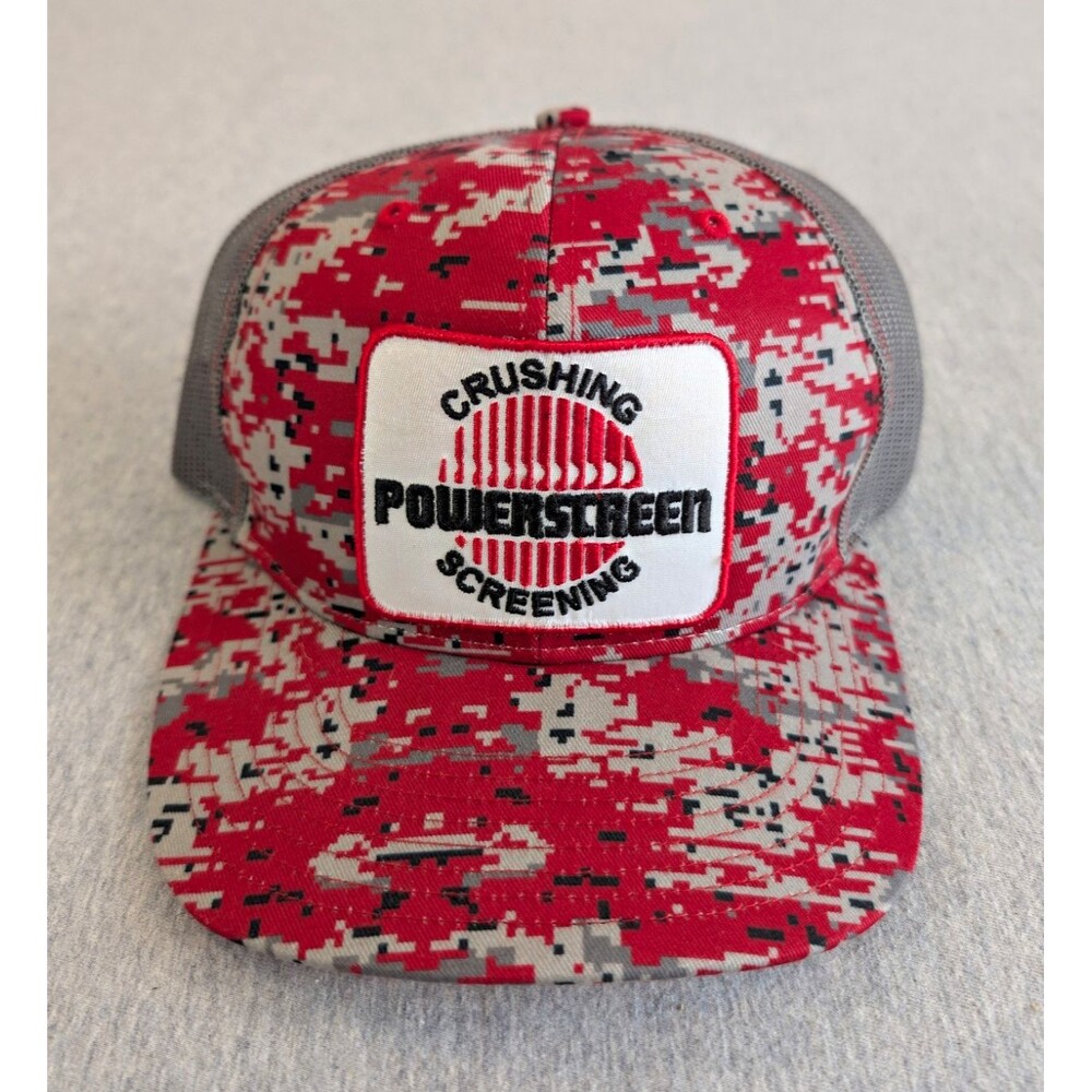 Richardson Red Digital Camo Trucker Hat Mesh Back Adjustable Patch